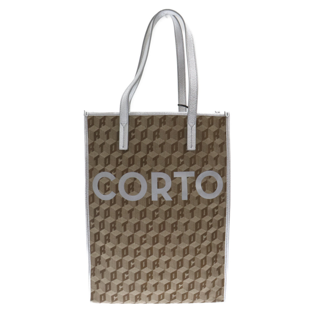 WIND AND SEA(ウィンダンシー) ×Corto Moltedo Monogram Tote Bag コルトモルテド ロゴデザイン モノグラム トートバッグ ベージュ WDS-CMTD-02