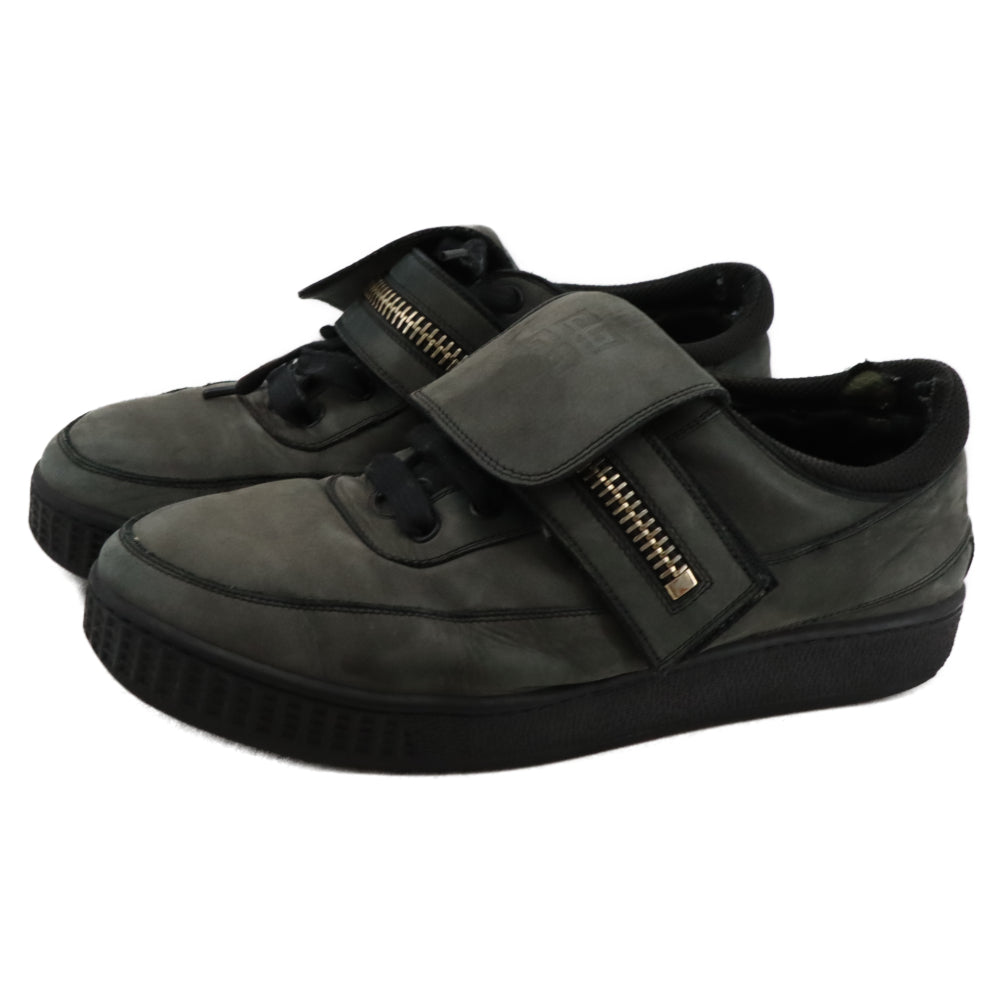 GIVENCHY(ジバンシィ) ジップベルト付きレザーローカットスニーカー グレー G 2921