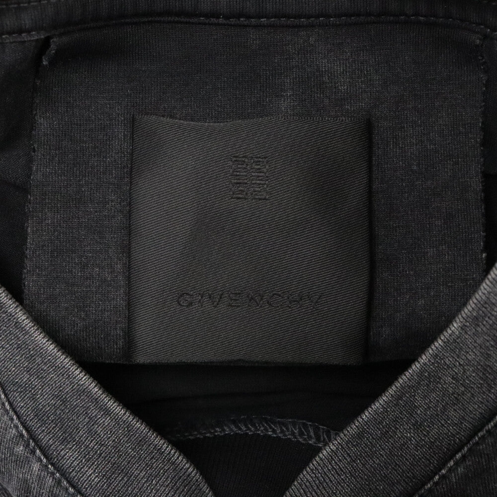 GIVENCHY(ジバンシィ) 22AW Overlapped Embroidered Tee BM71FC3Y8T オーバーラップエフェクト刺繍レイヤード長袖Tシャツ カットソー ブラック