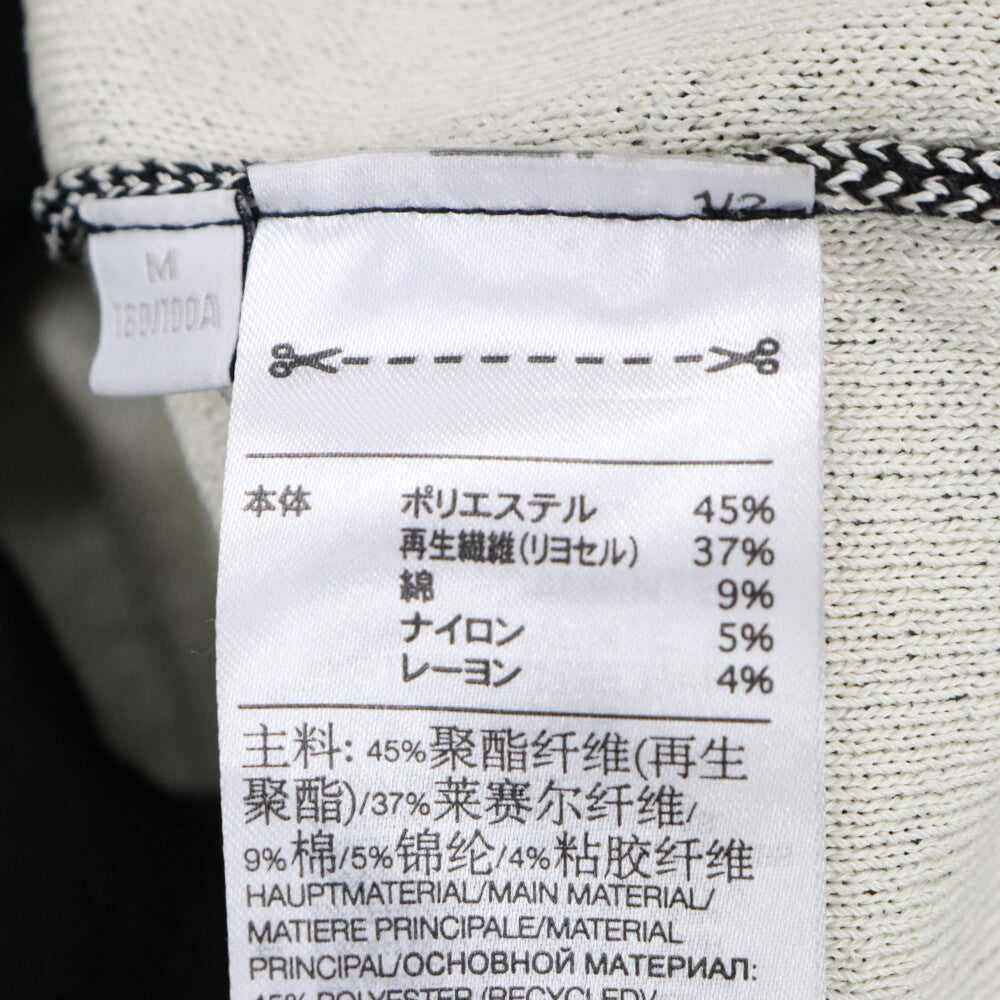 Y-3(ワイスリー) GFX KNIT CARDIGAN IQ2138 ロゴインターシャジャガード編み オーバーサイズニットカーディガン ブラック