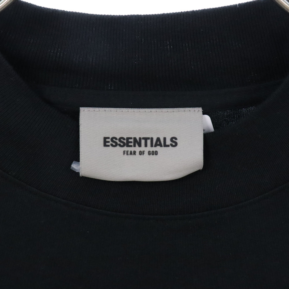 FOG Essentials(エフオージー エッセンシャルズ) 22SS Core Collection L/S T-shirt リフレクトロゴプリント カットソー 長袖Tシャツ ブラック
