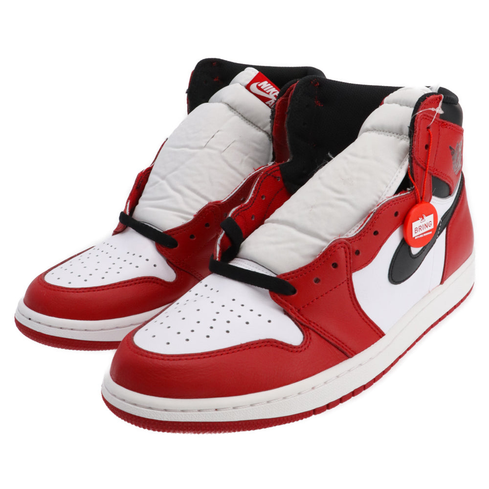 NIKE(ナイキ) 2015年 AIR JORDAN 1 RETRO HIGH OG CHICAGO 555088-101 エアジョーダン1ハイカットスニーカー シカゴ US12/30cm ホワイト/レッド