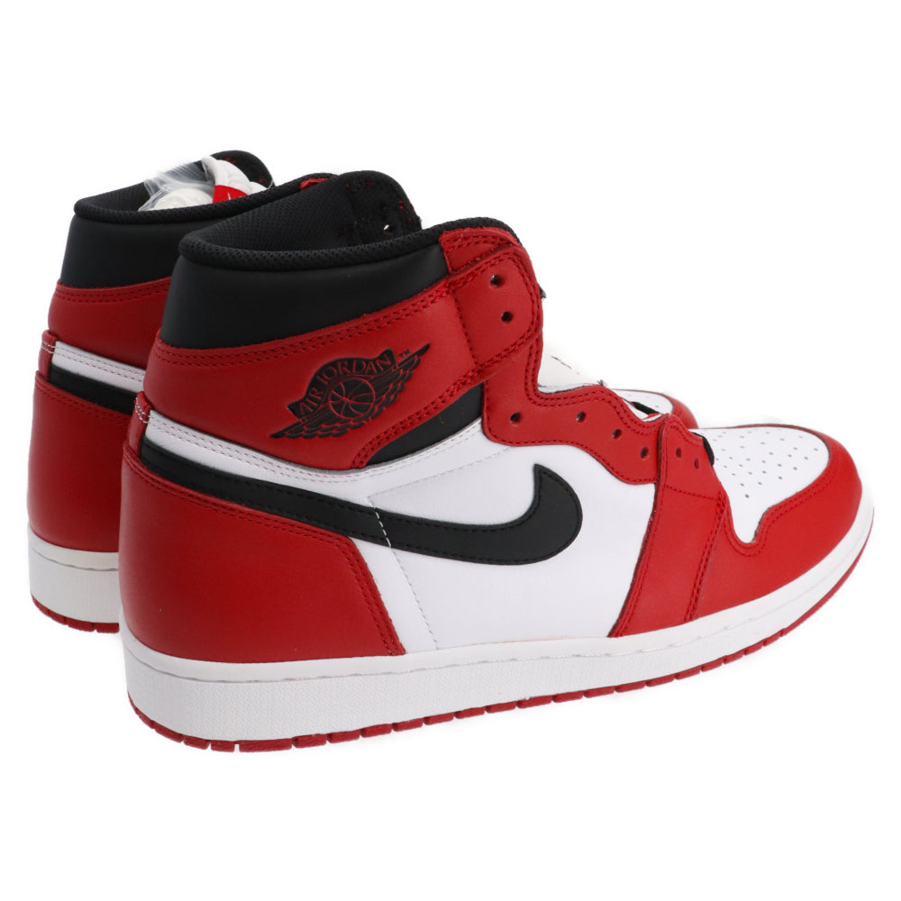 NIKE(ナイキ) 2015年 AIR JORDAN 1 RETRO HIGH OG CHICAGO 555088-101 エアジョーダン1ハイカットスニーカー シカゴ US12/30cm ホワイト/レッド