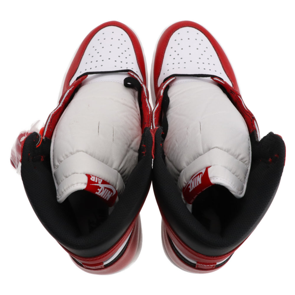 NIKE(ナイキ) 2015年 AIR JORDAN 1 RETRO HIGH OG CHICAGO 555088-101 エアジョーダン1ハイカットスニーカー シカゴ US12/30cm ホワイト/レッド