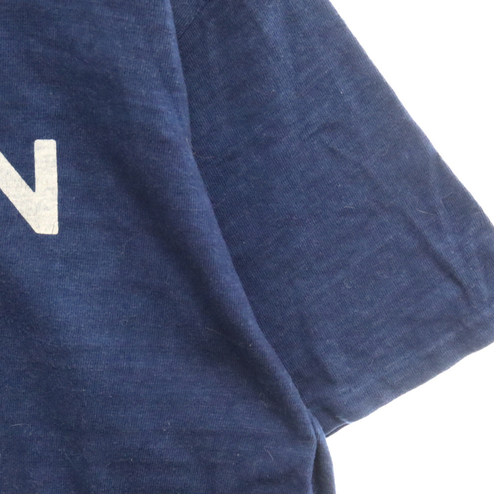 HUMAN MADE(ヒューマンメイド) 22SS INDIGO T-SHIRT #2 グラフィック タイガー フロントロゴプリント 半袖Tシャツ ネイビー