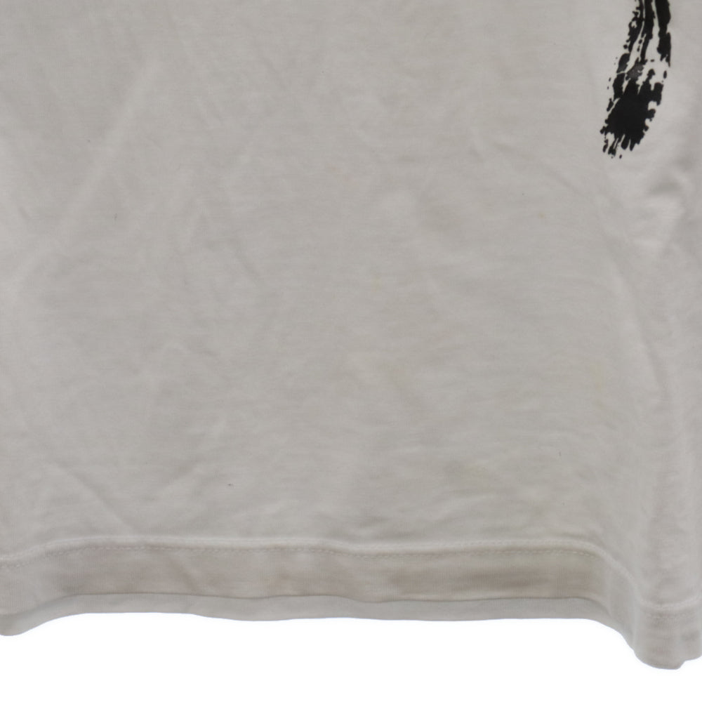 MSGM(エムエスジーエム) ペイントプリントロゴ半袖Tシャツ ホワイト 2841MDM74
