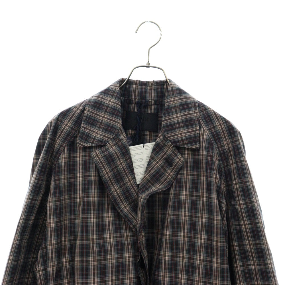 PRADA(プラダ) バック三角デザインコットンチェックコート マルチ SGC214 S231 120E
