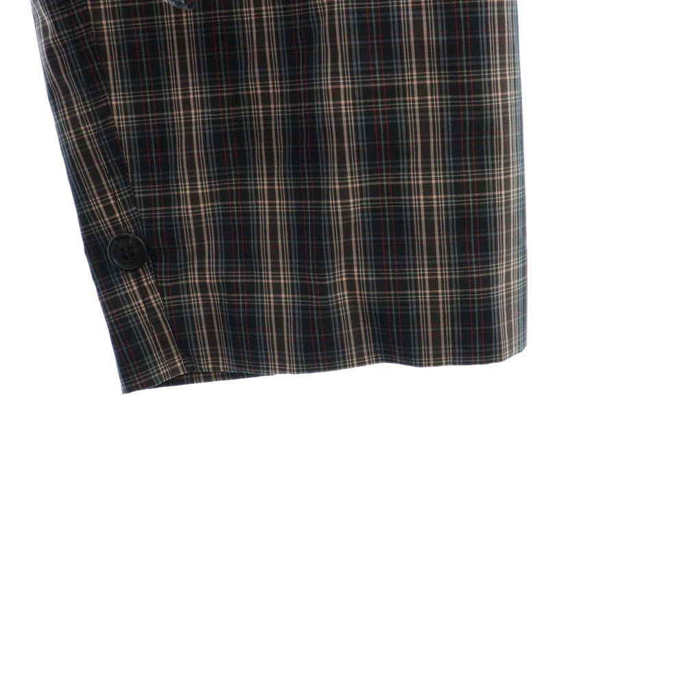 PRADA(プラダ) バック三角デザインコットンチェックコート マルチ SGC214 S231 120E