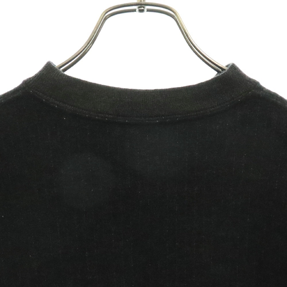 DIOR(ディオール) 22SS Embroidered Plain Weave Knit Short Sleeve T-Shirt 213J637A0739 ロゴ刺繍 ウールストライプポケットTシャツ 半袖カットソー グレー