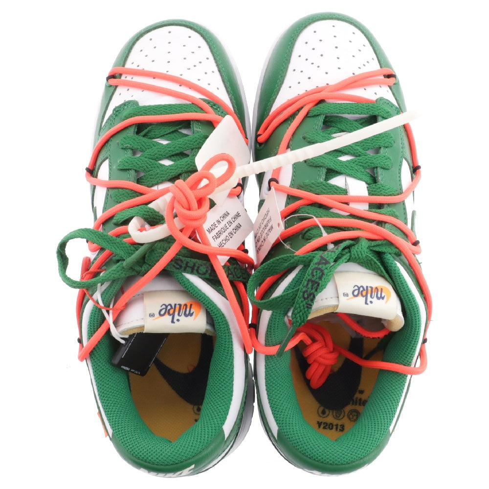 NIKE(ナイキ) ×OFF-WHITE DUNK LOW CT0856‐100 オフホワイト ダンク ローカットスニーカー US8/26cm グリーン/ホワイト