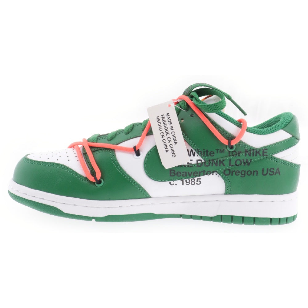 NIKE(ナイキ) ×OFF-WHITE DUNK LOW CT0856‐100 オフホワイト ダンク ローカットスニーカー US8/26cm グリーン/ホワイト