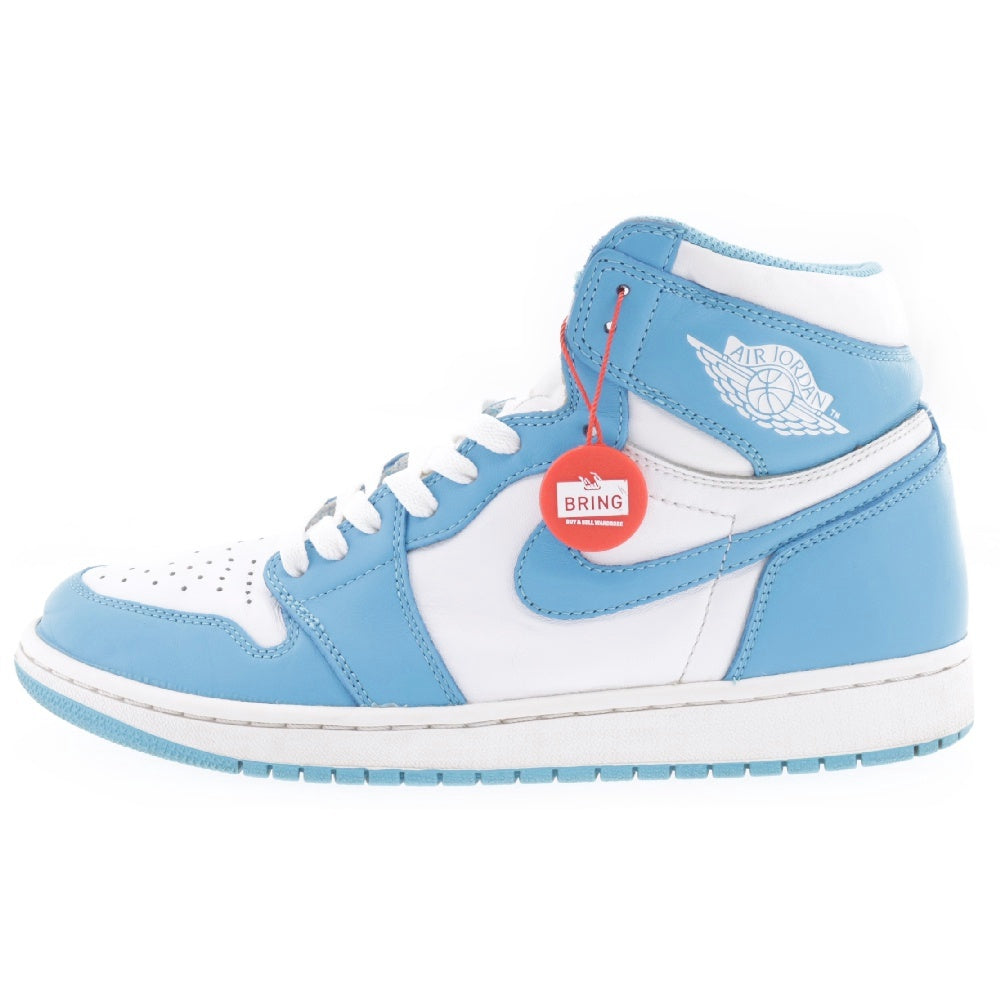 NIKE(ナイキ) AIR JORDAN1 RETRO HIGH UNC エアジョーダン1 ノースカロライナ ハイカットスニーカー ブルー/ホワイト US9.5/27.5cm 555088-117