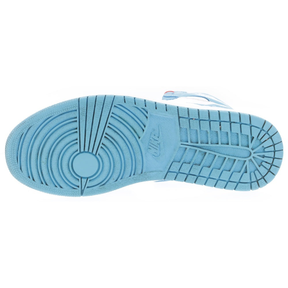 NIKE(ナイキ) AIR JORDAN1 RETRO HIGH UNC エアジョーダン1 ノースカロライナ ハイカットスニーカー ブルー/ホワイト US9.5/27.5cm 555088-117