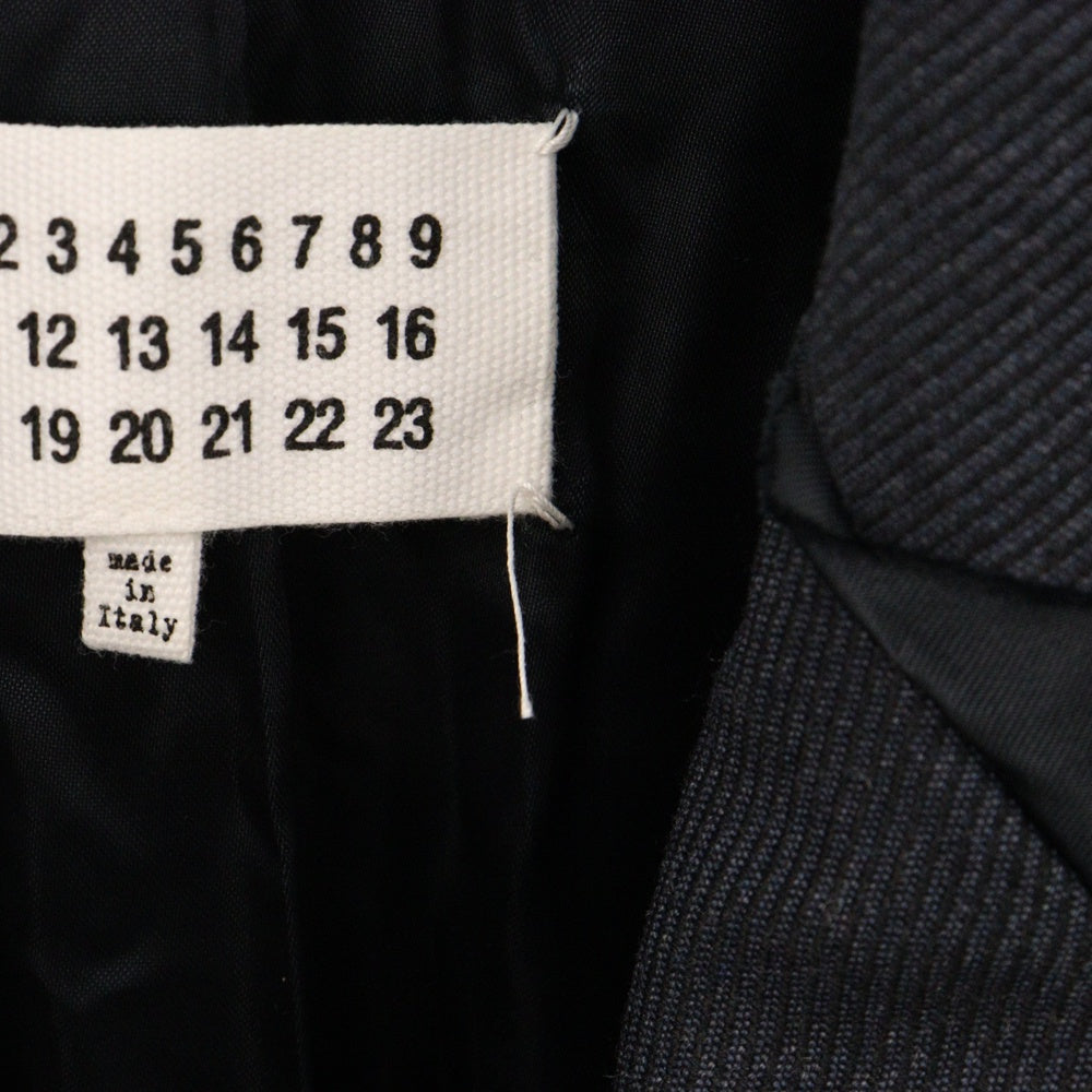Martin Margiela 10(マルタンマルジェラ) 20SS S30AH0134 S53389 スタッズデザインラグランスリーブロングコート ネイビー