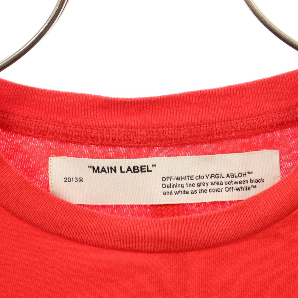 OFF-WHITE(オフホワイト) 19SS Unfinished OVER T-SHIRT アンフィニッシュド 半袖 Tシャツ カットソーOMAA038E19185003 レッド