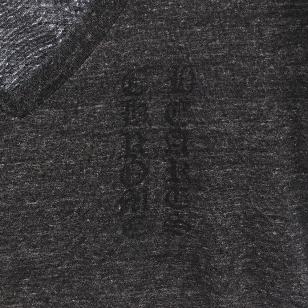 CHROME HEARTS(クロムハーツ) 5P STAR S/S TEE 5PスターVネック半袖Tシャツ バックTバー グレー