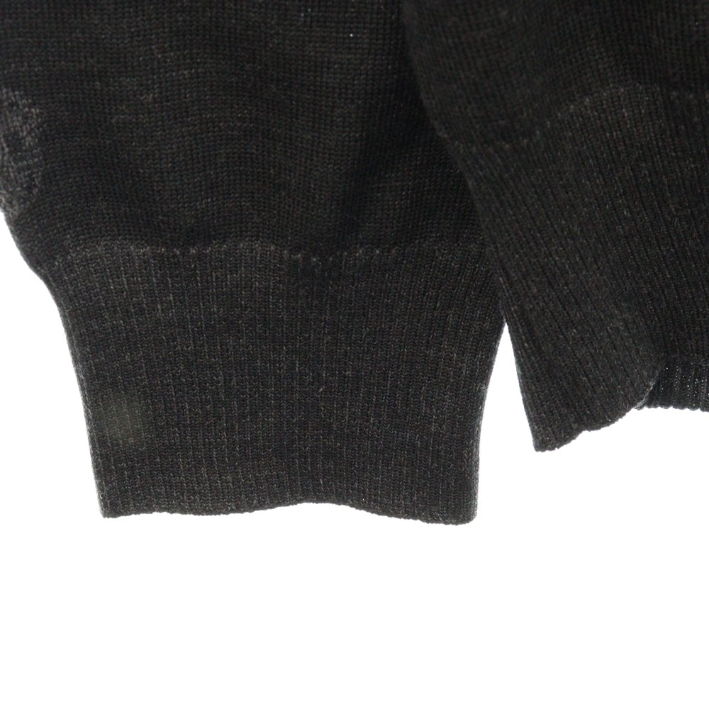 Alexander McQueen(アレキサンダーマックイーン) Embroidered Wool Sweater エンブロイ 総柄クルーネックニットセーター ブラック 603247