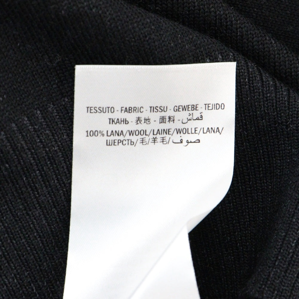 Alexander McQueen(アレキサンダーマックイーン) Embroidered Wool Sweater エンブロイ 総柄クルーネックニットセーター ブラック 603247