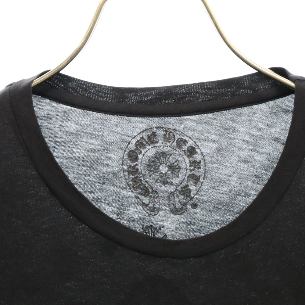 CHROME HEARTS(クロムハーツ) Hollywood Back CH Plus Tee バックCHプラスTシャツ ポケット半袖カットソー ブラック