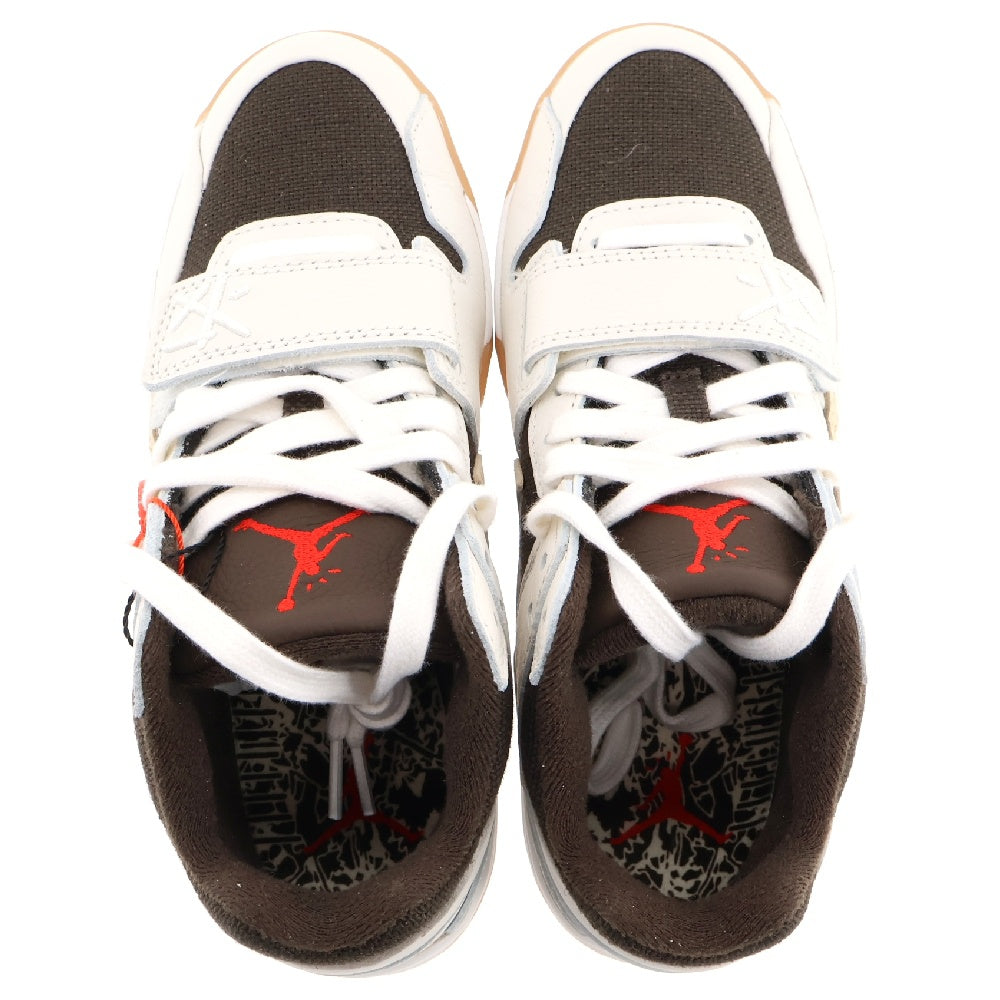 NIKE(ナイキ) × トラヴィススコット ジョーダン ジャンプマン ローカットスニーカー ホワイト/ブラウン US6/24cm FZ8117-100
