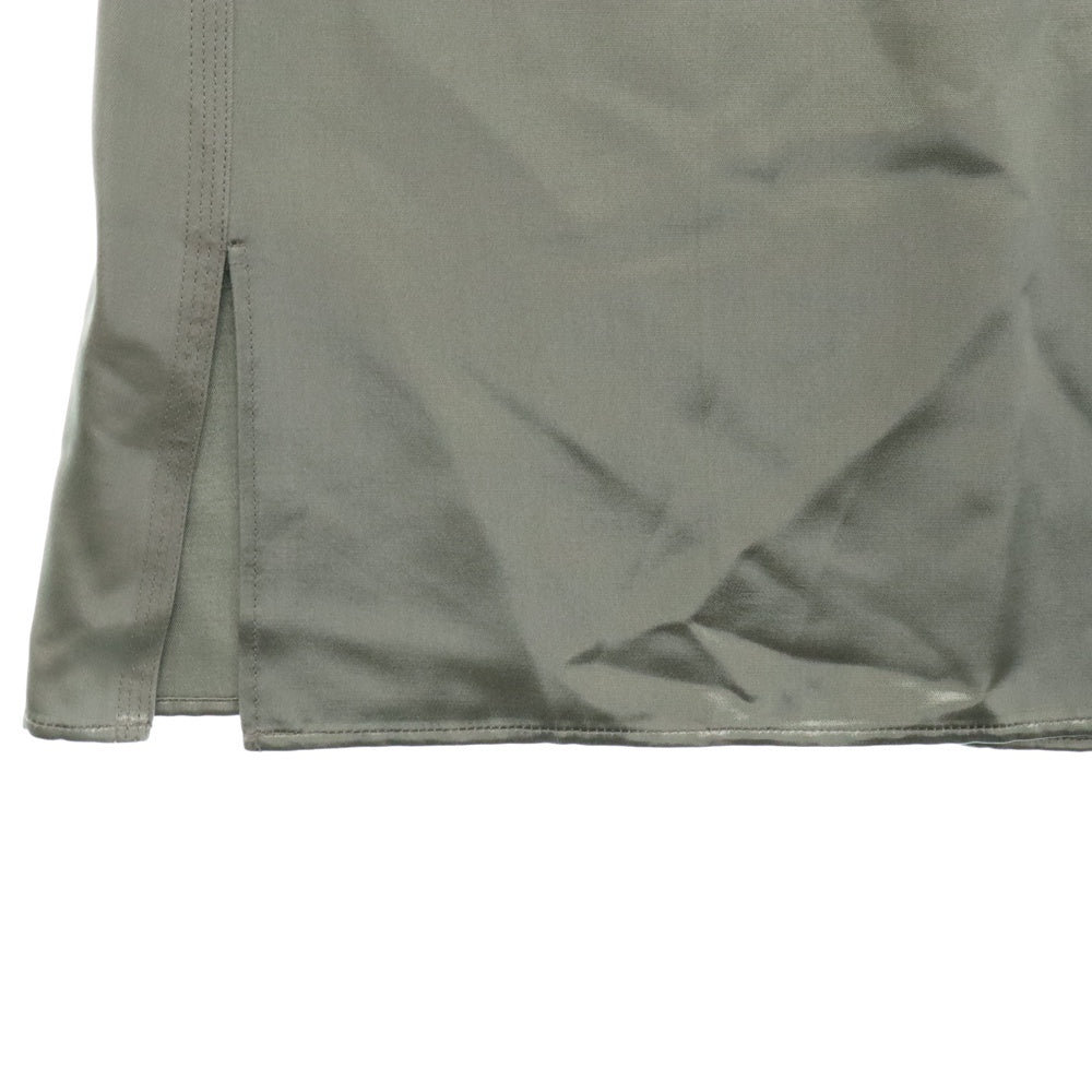 LOEWE(ロエベ) 22AW Loewe Skirt S359Y08X20 サイドジップ レーヨンスカート グリーン レディース
