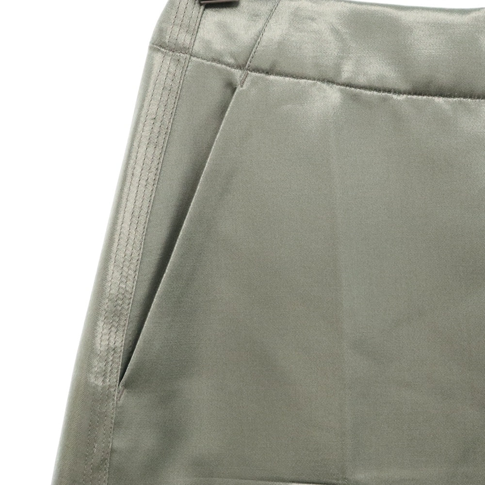 LOEWE(ロエベ) 22AW Loewe Skirt S359Y08X20 サイドジップ レーヨンスカート グリーン レディース