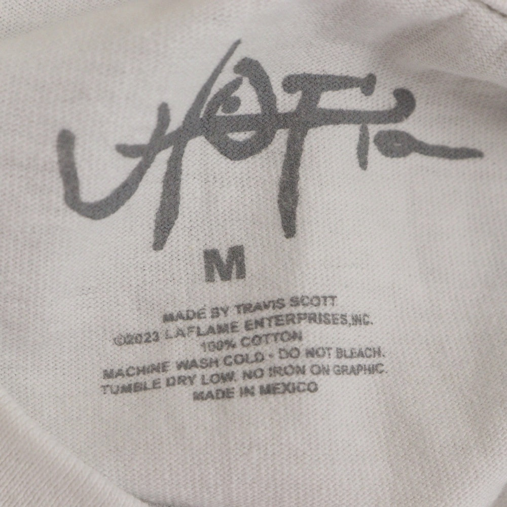 TRAVIS SCOTT(トラヴィススコット) 23SS UTOPIA B1 TEE ユートピア ロゴプリント クルーネック半袖Tシャツ ホワイト