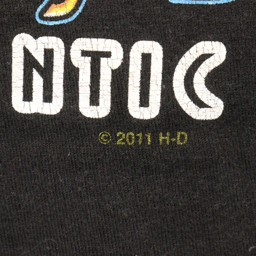 HARLEY DAVIDSON(ハーレーダビッドソン) Hanes BEEFY-T 両面ロゴプリント 半袖Tシャツ ブラック