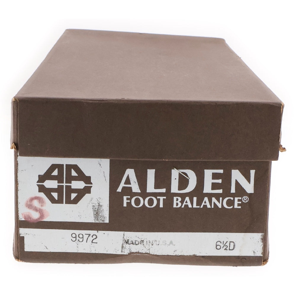 Alden(オールデン) 9972 モディファイサドル Vチップ レザー ドレスシューズ ブラウン