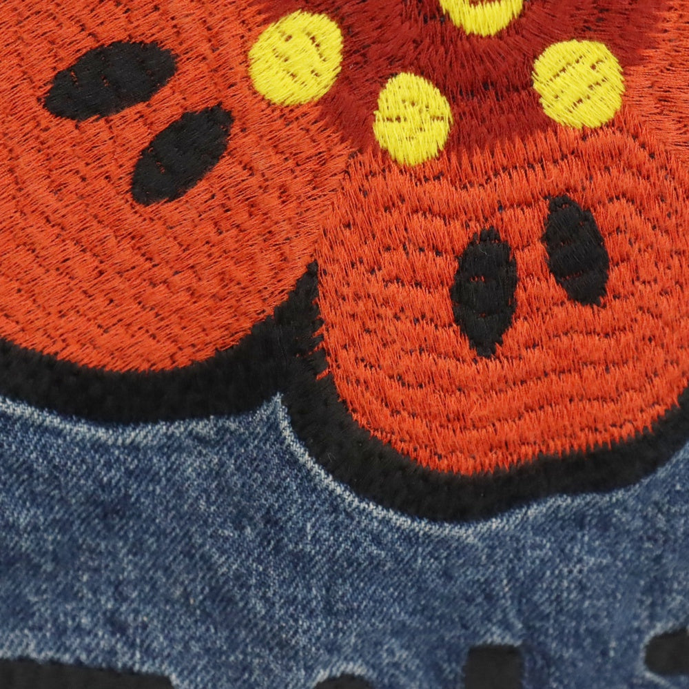 KENZO(ケンゾー) 22SS Boke Flower Embroidered Denim Trucker Jacket FC55DV301CEI バックフラワーデザイン デニムトラッカージャケット インディゴ