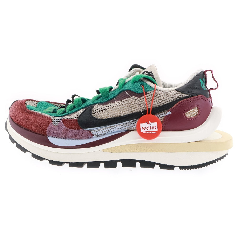 NIKE(ナイキ) ×sacai VAPORWAFFLE DD3035-200 サカイ ヴェイパーワッフル ローカットスニーカー ボルドー/グリーン US7.5/25.5cm