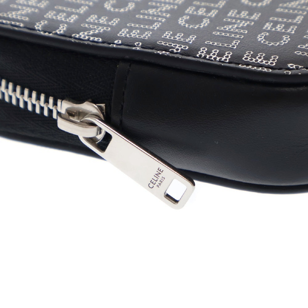 CELINE(セリーヌ) Squared Purse スクエアパース レザーコインケース ブラック