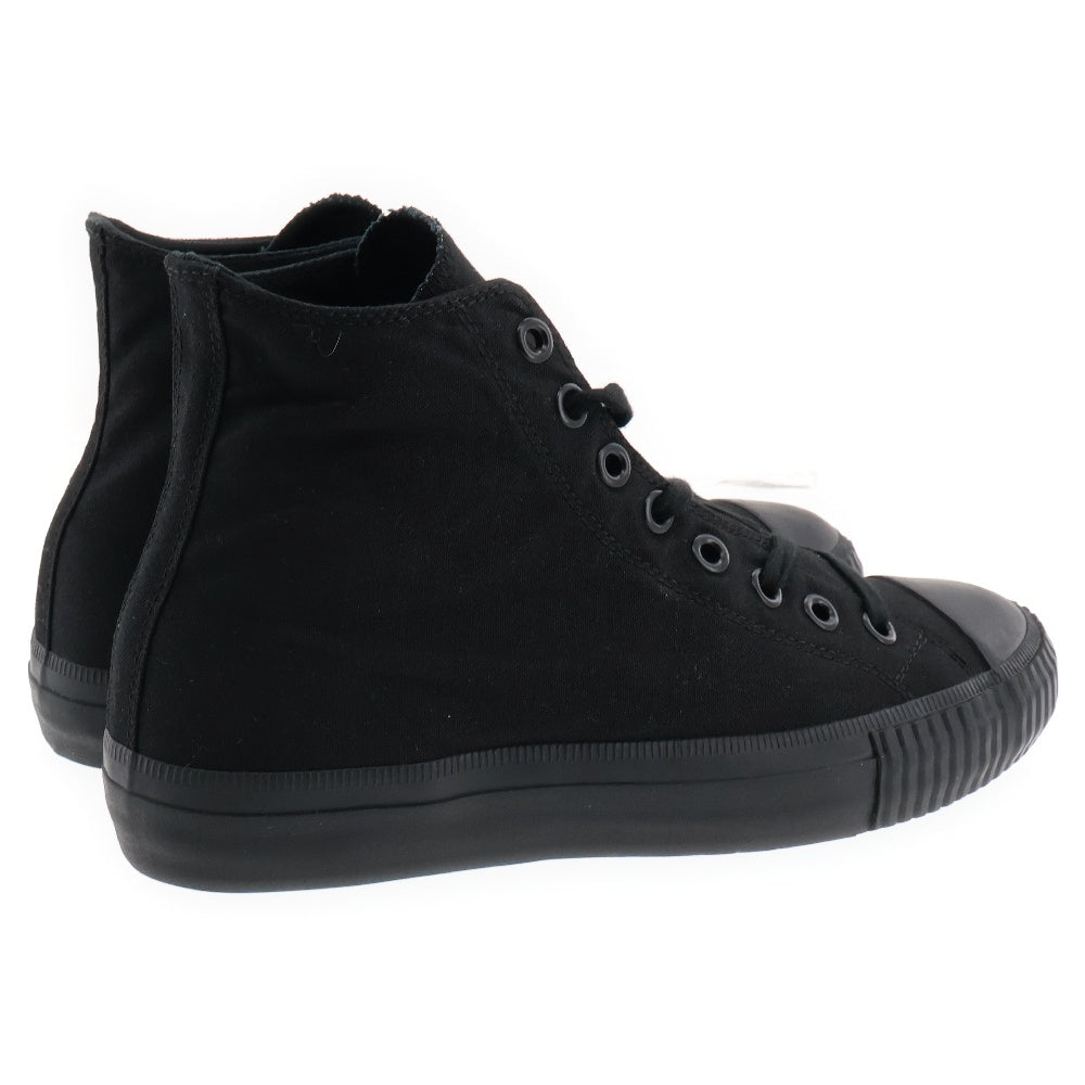 Yohji Yamamoto POUR HOMME(ヨウジヤマモト プールオム) キャンバスハイカットスニーカー ブラック HZ-E065-050-4-04