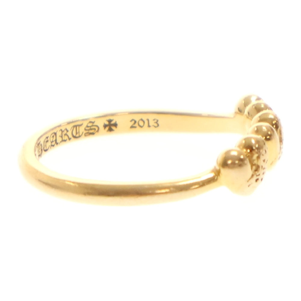 CHROME HEARTS(クロムハーツ) 22K BUBBLEGUM 3HEART バブルガム3ハート リング ゴールド