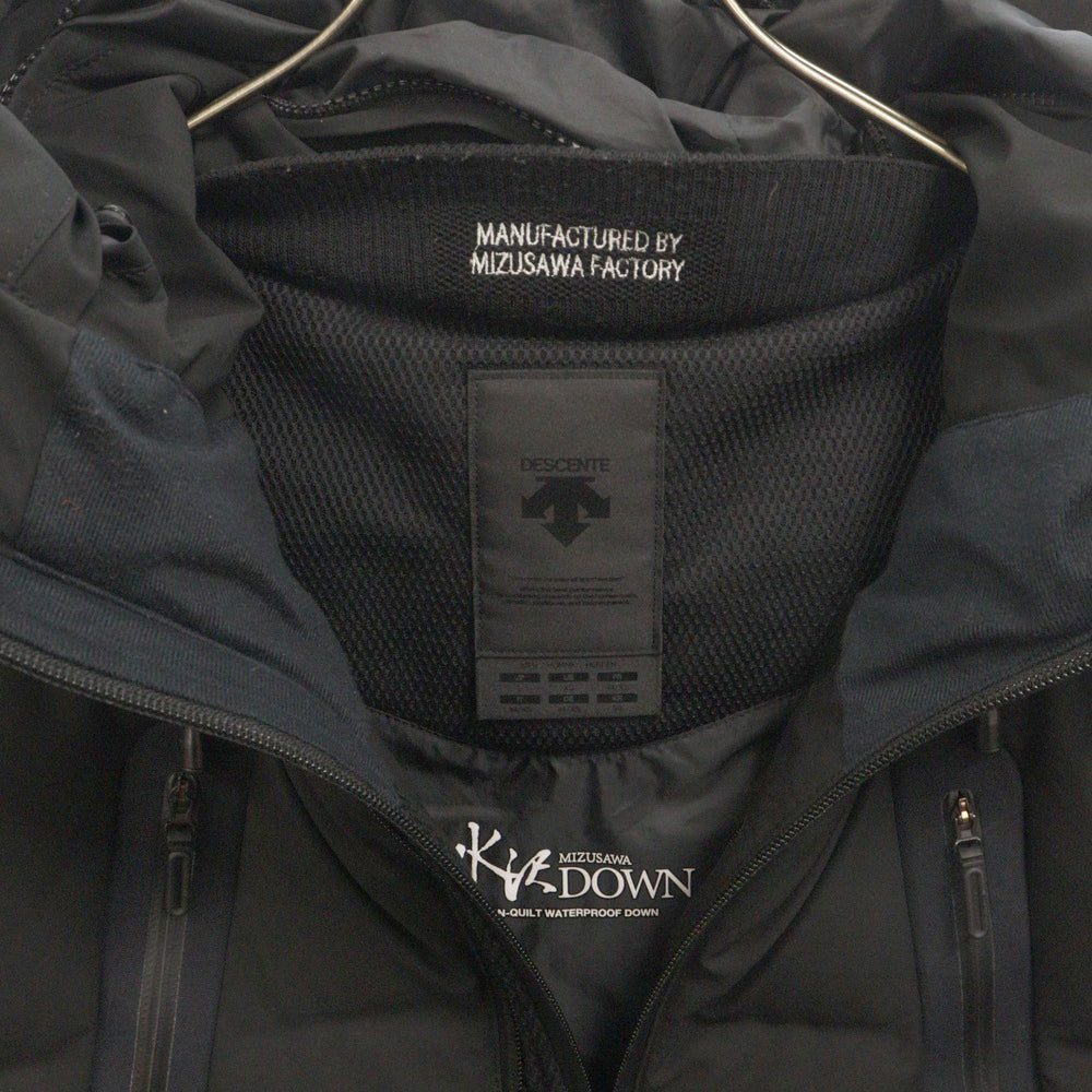 DESCENTE(デサント) ALLTERRAIN MOUNTAINEER オルテライン マウンテニア ナイロン ダウンジャケット ブラック DAMUGK30UX