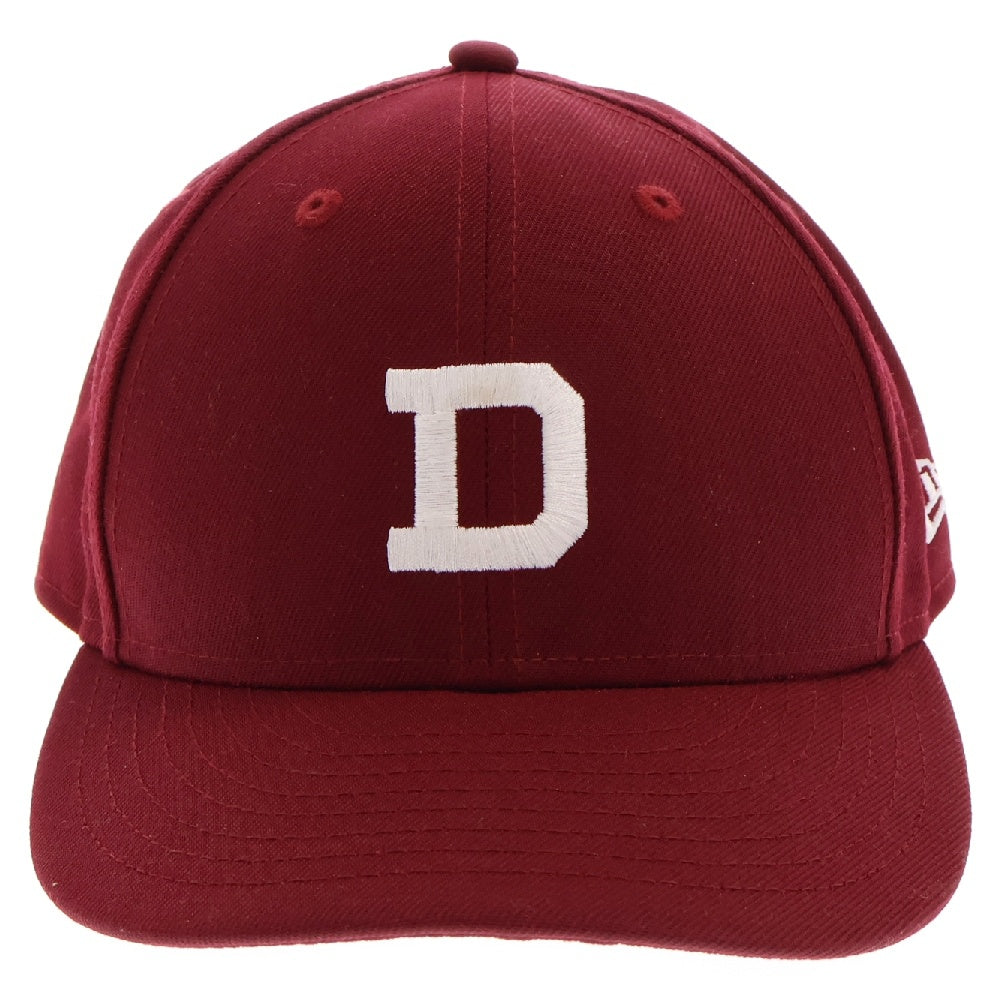 DESCENDANT(ディセンダント) 22AW LETTERED LP 59FIFTY フロントロゴデザイン ベースボールキャップ 帽子 バーガンディ
