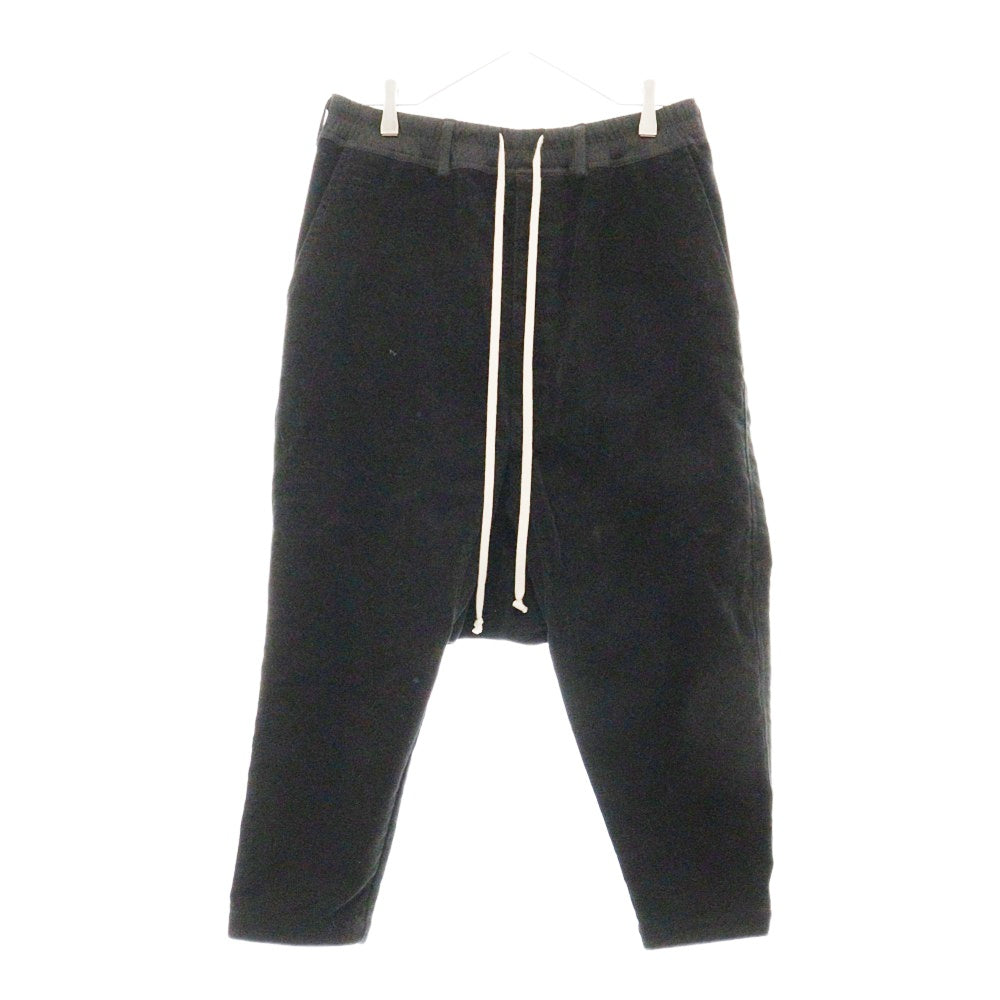 DRKSHDW(ダークシャドウ) 18AW DU18F7373-MO スウェードサルエルパンツ ブラック