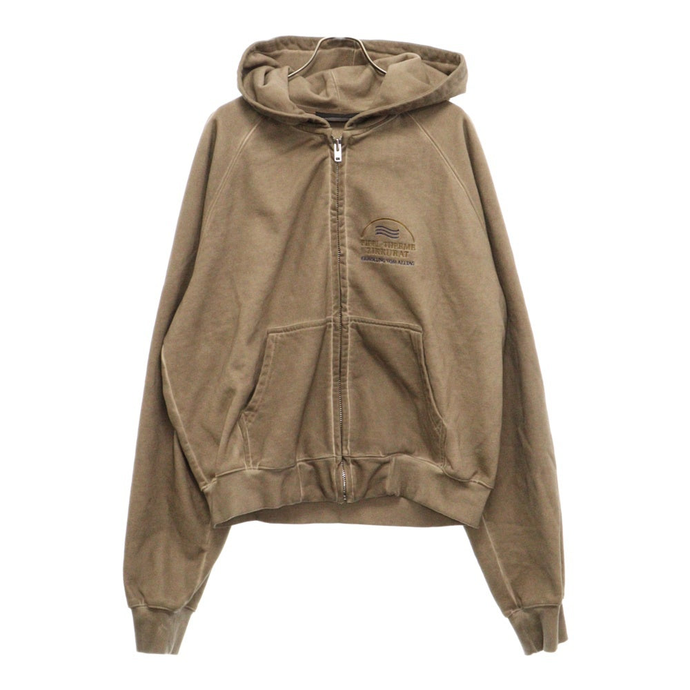 NO/FAITH STUDIOS(ノーフェイスストゥディオス) 24AW EVERY ZIP JACKET エブリージップジャケットパーカー ジップアップフーディ ブラウン