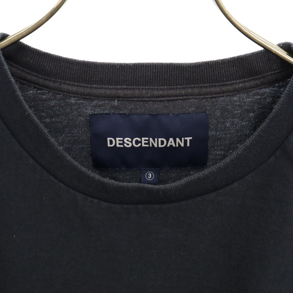 DESCENDANT(ディセンダント) 23SS バックロゴプリント半袖Tシャツ ネイビー