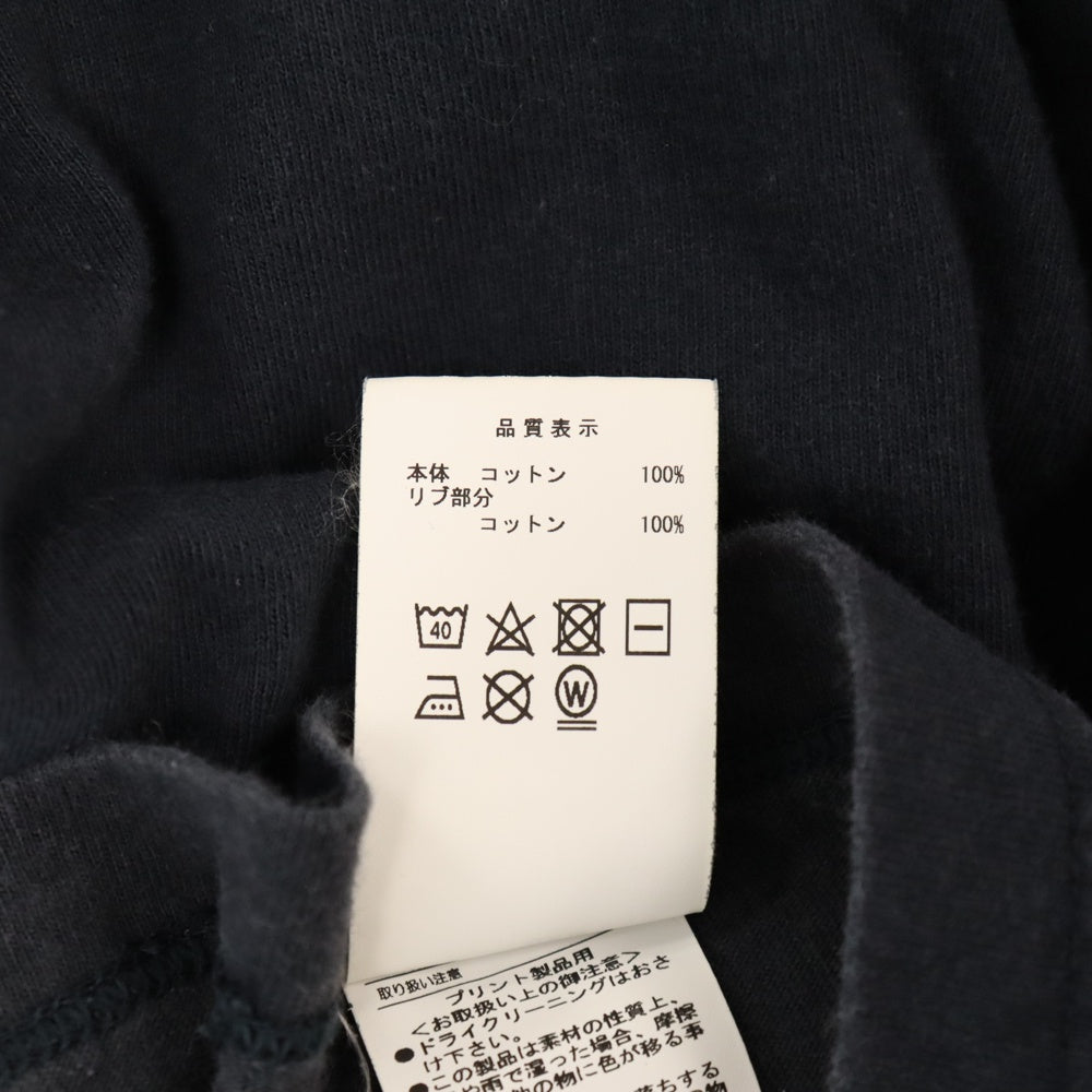DESCENDANT(ディセンダント) 23SS バックロゴプリント半袖Tシャツ ネイビー