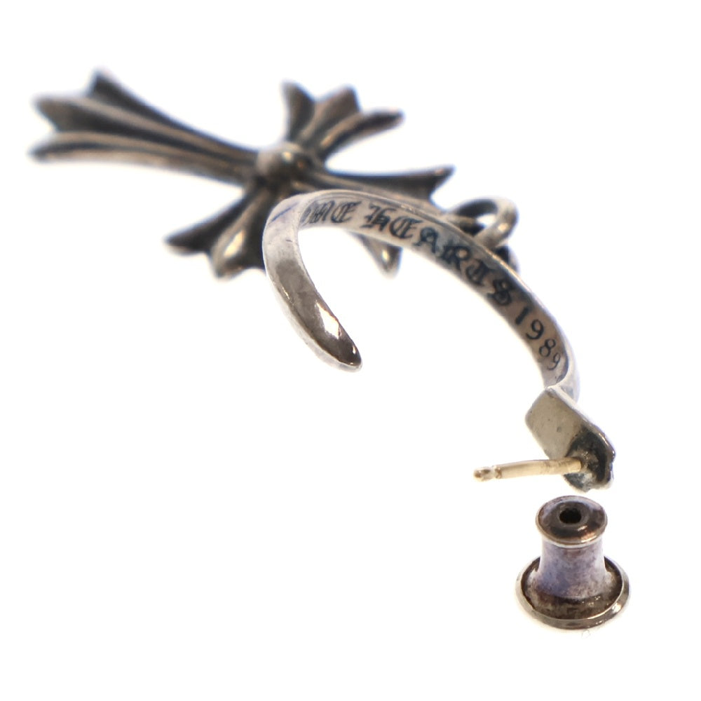 CHROME HEARTS(クロムハーツ) TINY CH CROSS タイニーCHクロスフープ ピアス シルバー