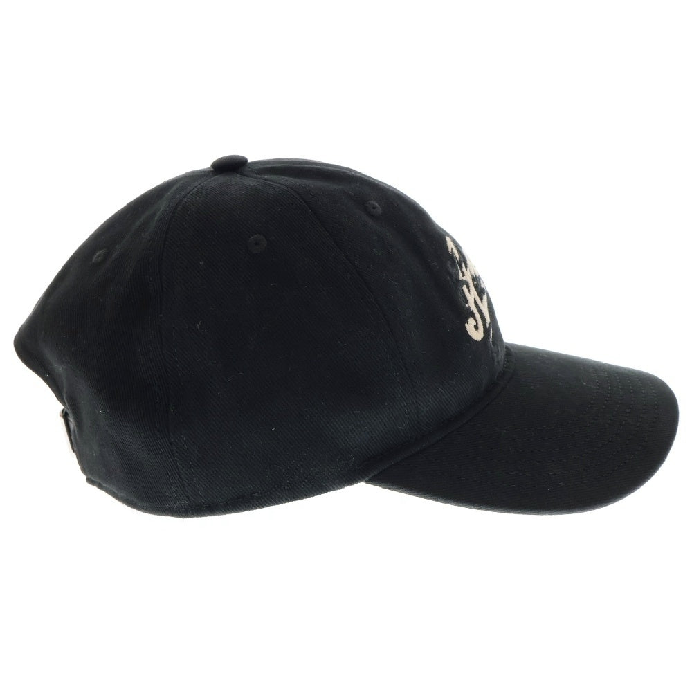 AMIRI(アミリ) 24SS BAROQUE LOGO DAD HAT AMHACP1003 ロゴ刺繍 ベースボールキャップ 帽子 ブラック