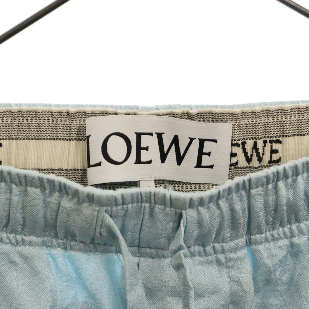 LOEWE(ロエベ) アナグラム テクニカルシルク ショーツ ハーフパンツ ライトブルー
