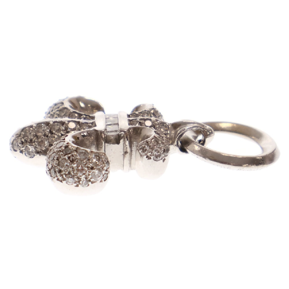 CHROME HEARTS(クロムハーツ) 18K BS FLUER BSフレア PAVEダイヤ ホワイトゴールドペンダントネックレストップ