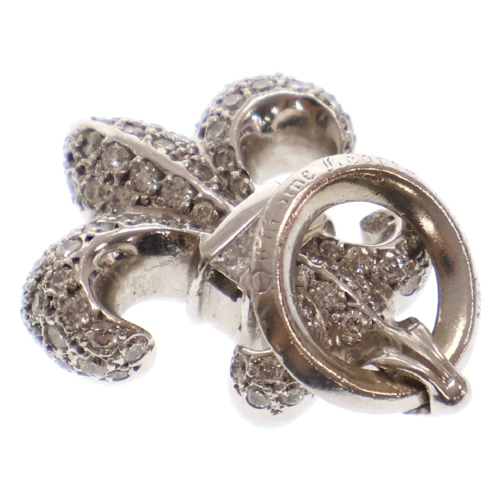 CHROME HEARTS(クロムハーツ) 18K BS FLUER BSフレア PAVEダイヤ ホワイトゴールドペンダントネックレストップ