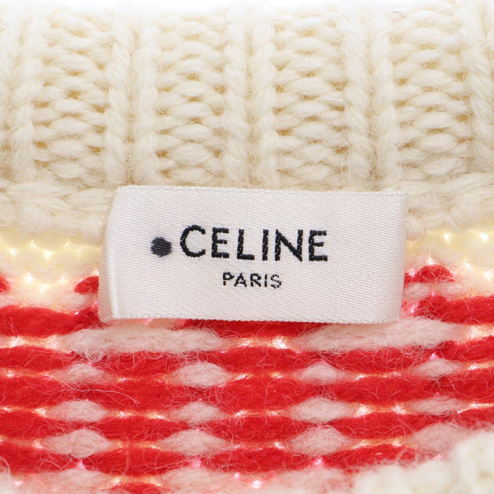 CELINE(セリーヌ) 21AW OVERSIZED SHETLAND CREWNECK SWEATER 2A38Q107O オーバーサイズシェットランドウールニットクルーネックセーター ベージュ