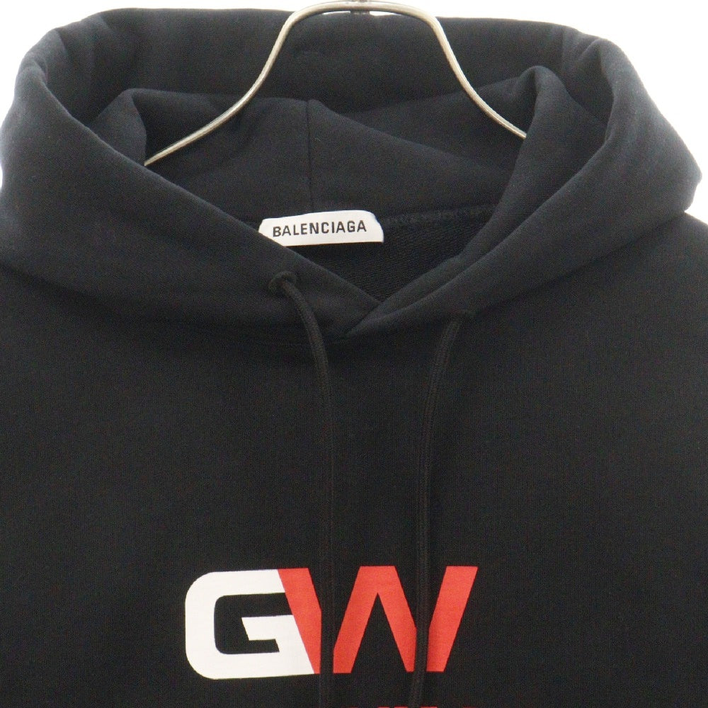 BALENCIAGA(バレンシアガ) 20AW GYM WEAR プルオーバースウェットパーカー ブラック 612964 TIVD4