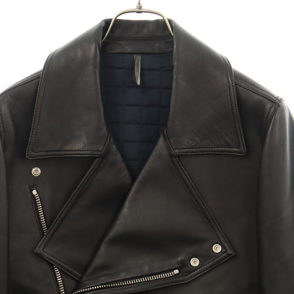 Dior HOMME(ディオールオム) 09AW ダブルライダースレザージャケット ブラック 9H3541450003