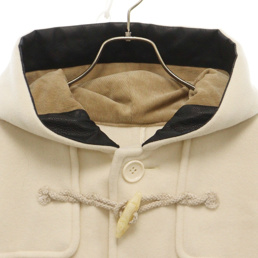 UNDERCOVER(アンダーカバー) 23AW ウールモッサフィッシュテールダッフルコート ホワイト UC2C4303