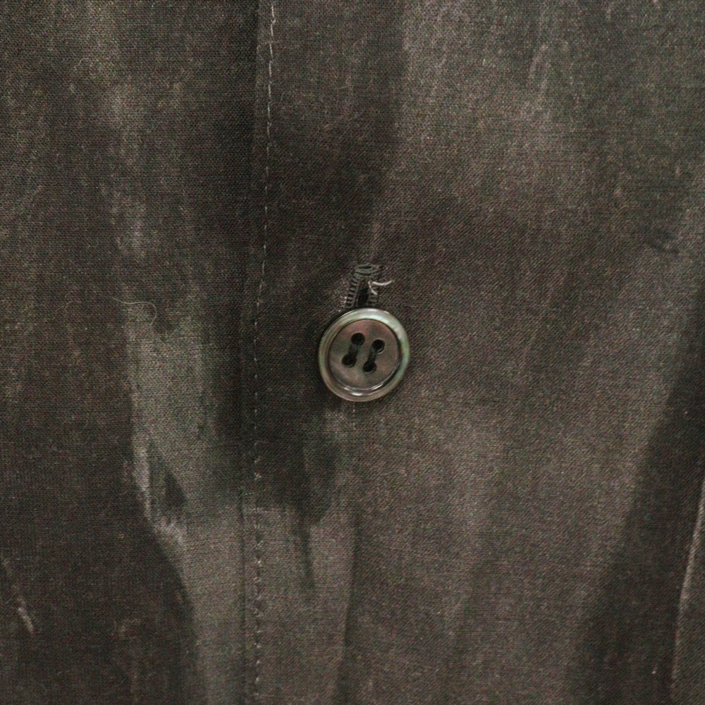 UNDERCOVER(アンダーカバー) 24SS Helen Verhoeven ヘレン バーホーベン フルグラフィックプリント 半袖 オープンカラーシャツ ブラック/グレー UC1D4403